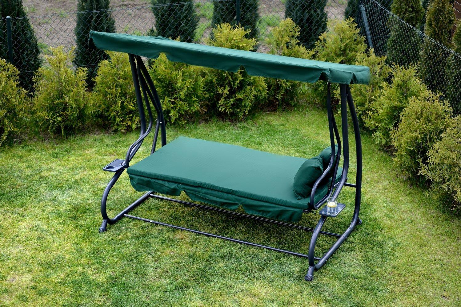 Садова гойдалка-диван Fregat Relax Plus розкладна Зелений - фото 4 Садова гойдалка-диван Fregat Relax Plus розкладна Зелений - фото 4