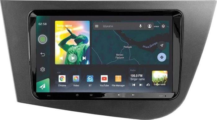 Автомагнитола штатная Sigma X9464 4/64 GB 4G DSP для Seat Leon 2 2005-2012 PQ F1 9" (AR-86577)