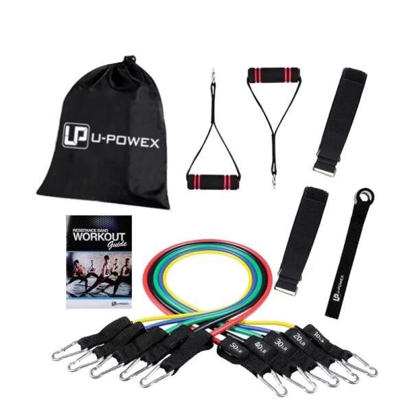 Набір трубчастих еспандерів для вправ U-Powex Home Gym 5 шт - фото 8