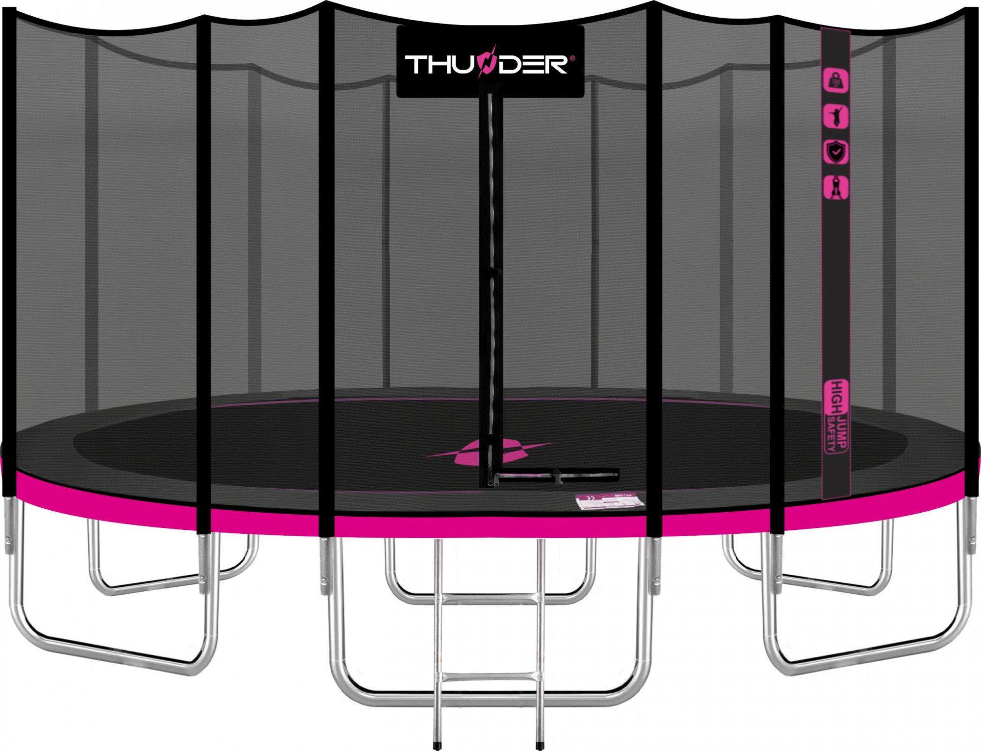 Батут Thunder OUTSIDE PRO з зовнішньою сіткою 16 футів 488 см Чорно-рожевий (411142) - фото 1 Батут Thunder OUTSIDE PRO з зовнішньою сіткою 16 футів 488 см Чорно-рожевий (411142) - фото 1