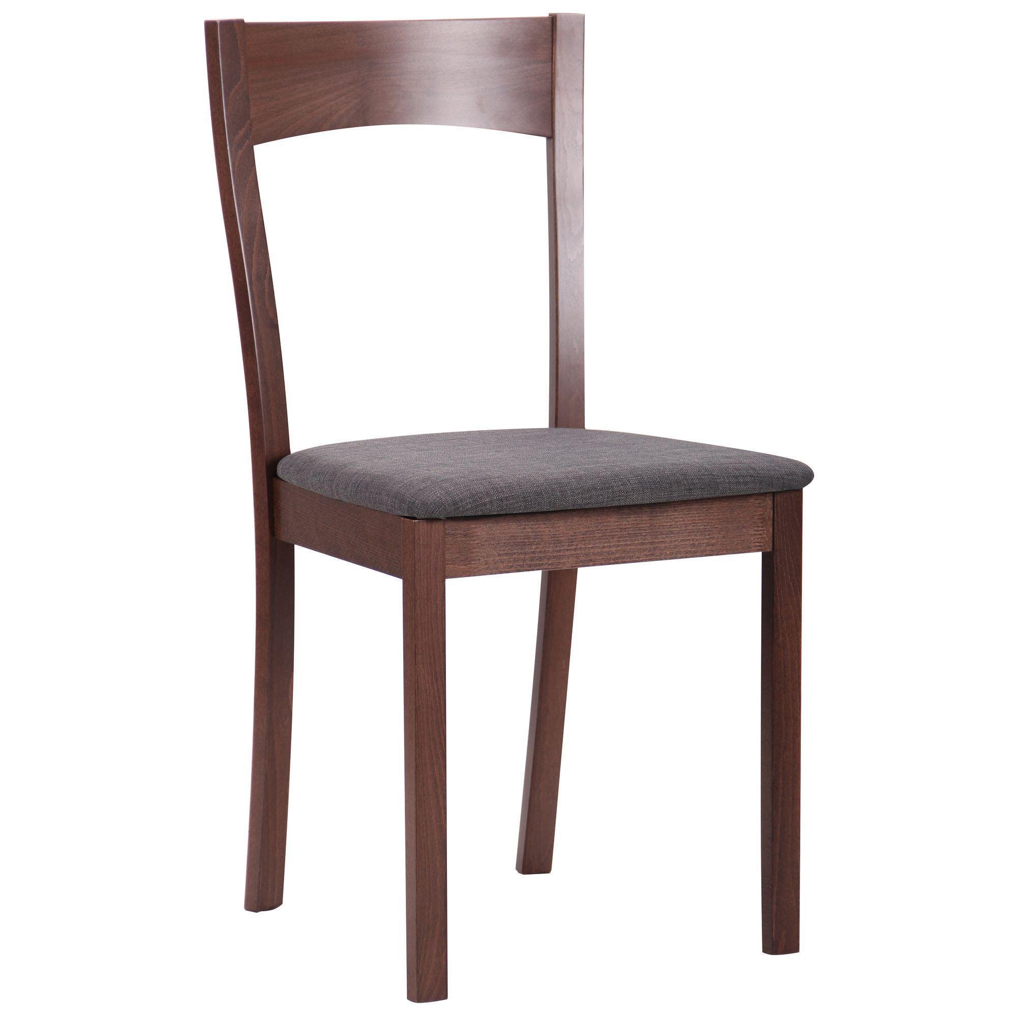 Обідній стілець AMF Річард дерево/текстиль 860х450х490 мм Горіх світлий/Графіт