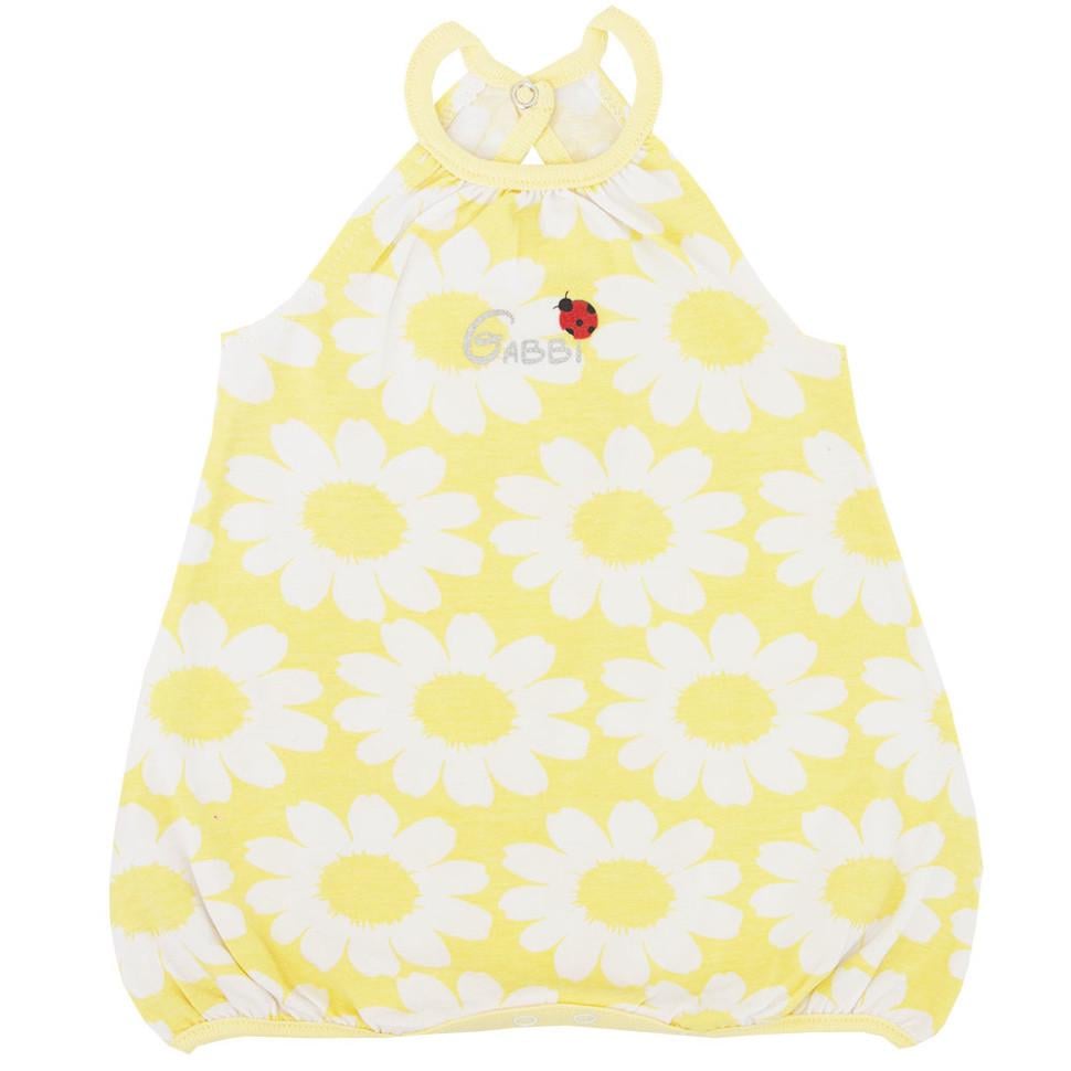 Песочник детский хлопковый для девочки Gabbi PS-19-20-1 Ромашка 74 см Желтый (11540)