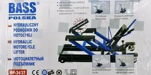 Подъемник Bass Polska 3437 для мотоциклов и квадроциклов гидравлический 680 кг - фото 3 Подъемник Bass Polska 3437 для мотоциклов и квадроциклов гидравлический 680 кг - фото 3
