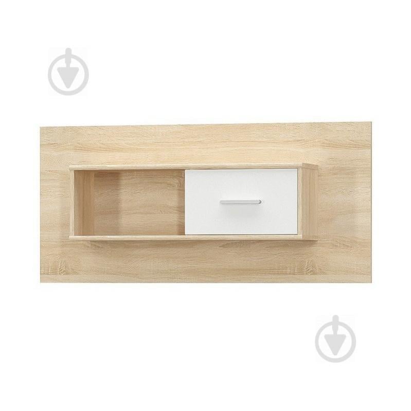 Тумба навесная Мебель Сервис Типс 1Д дуб самоа/белый