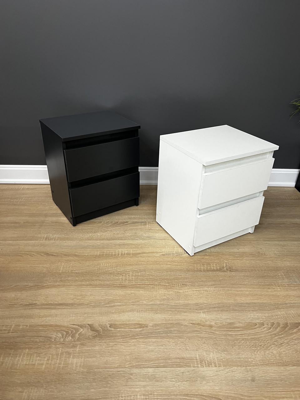 Приліжкова тумба Кватро 2 шухляди 400х480х340 мм Білий - фото 8 Приліжкова тумба Кватро 2 шухляди 400х480х340 мм Білий - фото 8