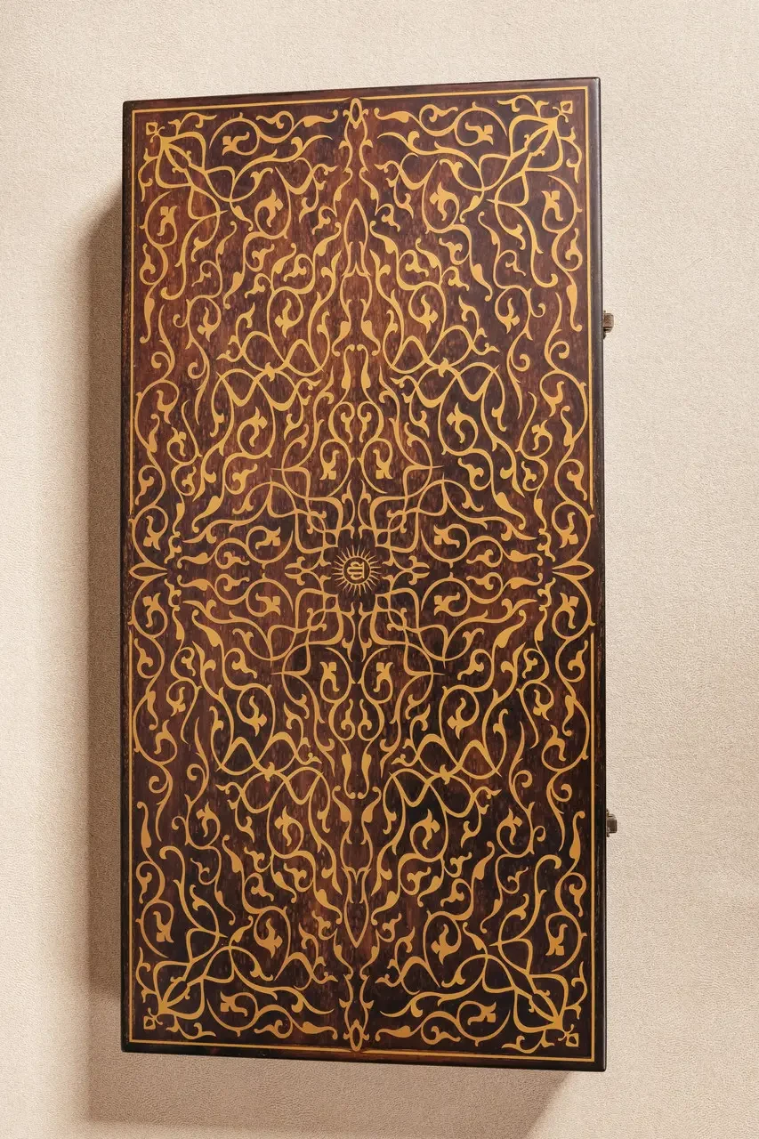 Нарды деревянные с эксклюзивным узором Carloteka (2451216821)