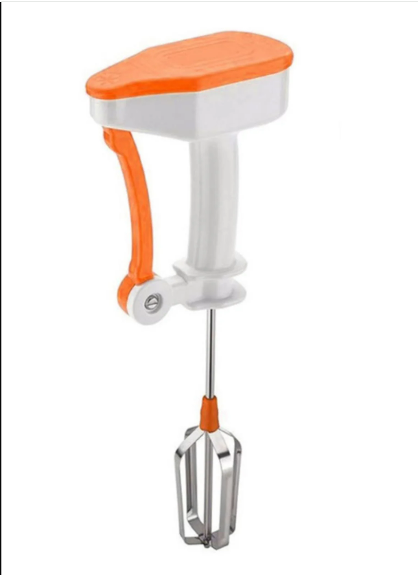 Миксер ручной для сбивания Easy Flow Blender Бело-оранжевый