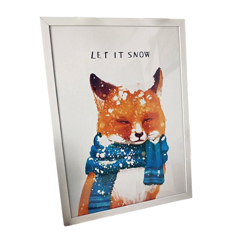 Постер в рамке Let is snow 30x42 см A3 (WMT3_19NG015_WH) Постер в рамке Let is snow 30x42 см A3 (WMT3_19NG015_WH)
