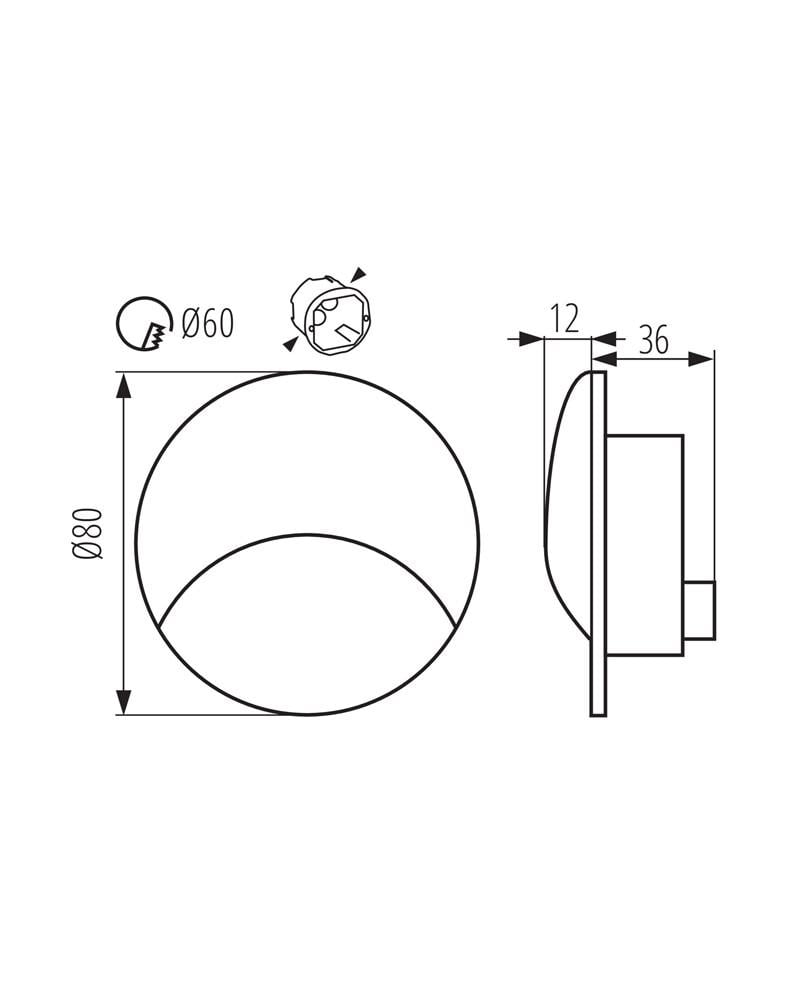 Светильник для подсветки лестницы/коридора Kanlux 39132 Exin LED 1x2,5W 4000K 50Lm IP65 Белый (29900922) - фото 7 Светильник для подсветки лестницы/коридора Kanlux 39132 Exin LED 1x2,5W 4000K 50Lm IP65 Белый (29900922) - фото 7