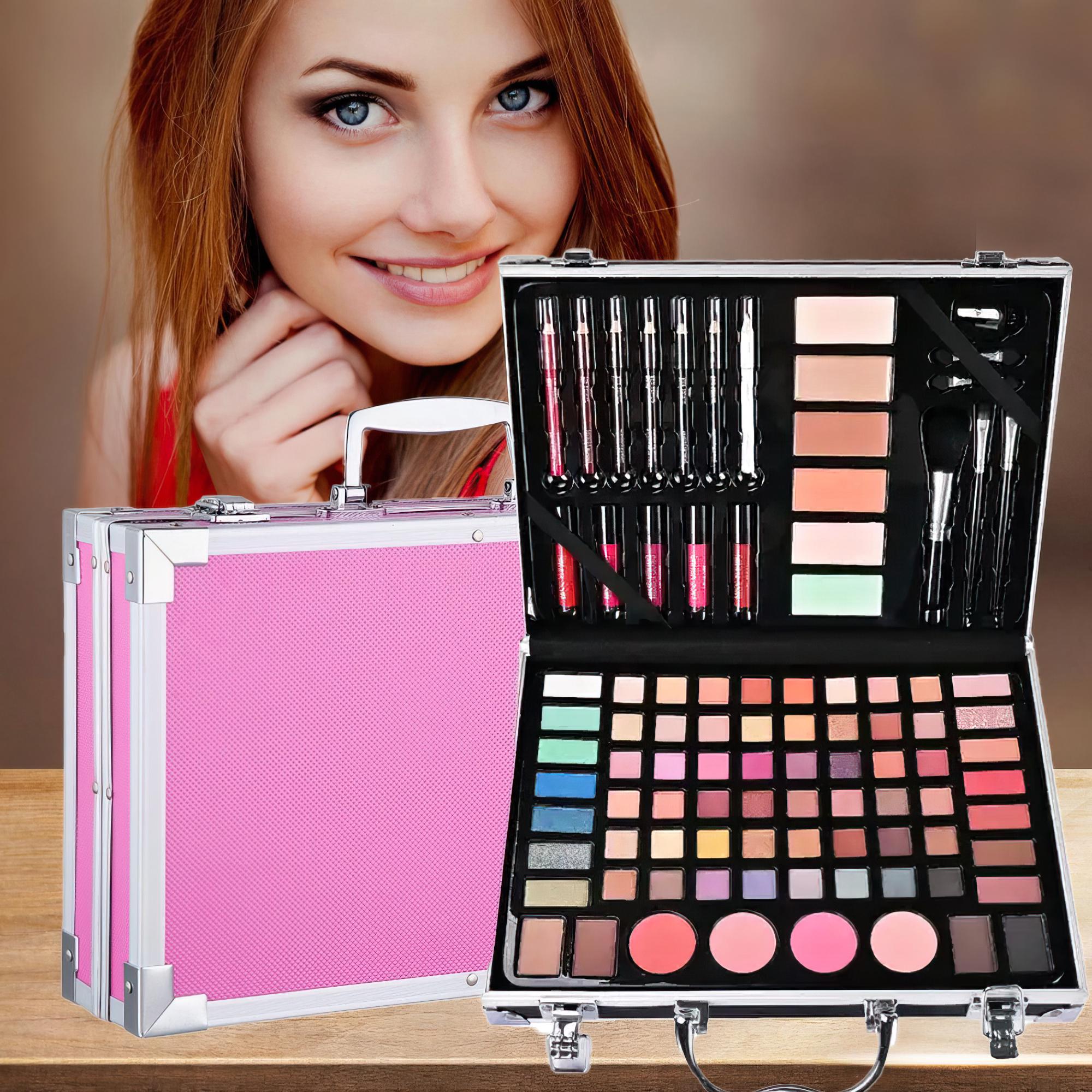 Набор косметики GM20250-1 в подарочном кейсе Розовый - фото 2 Набор косметики GM20250-1 в подарочном кейсе Розовый - фото 2