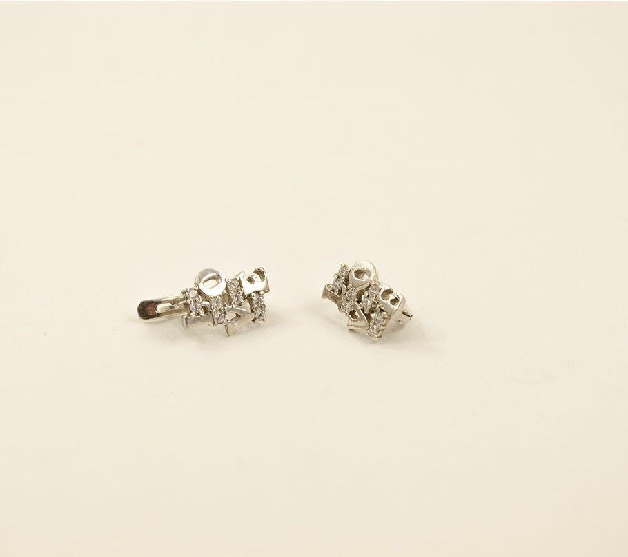 Серьги Maxi Silver 7611 Love (87611)
