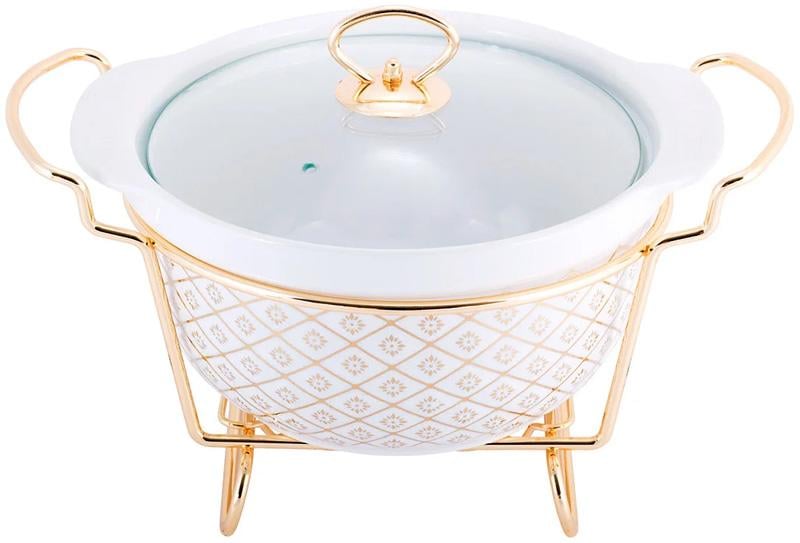 Мармит Kamille Food Warmer In Gold с подогревом 2,6 л