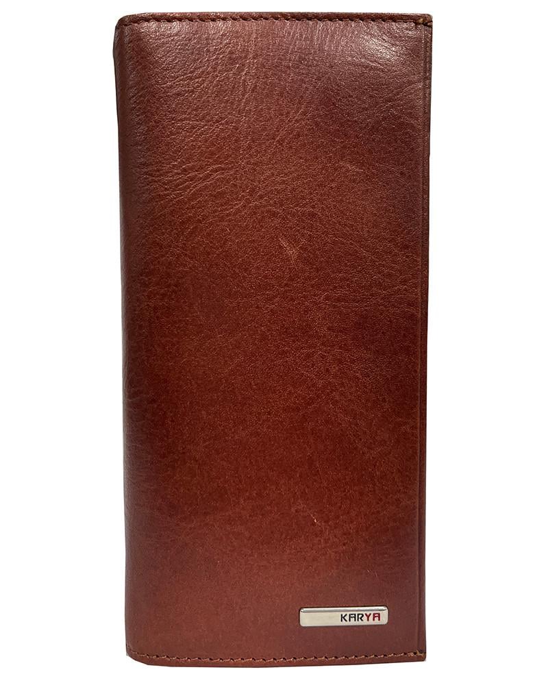Портмоне чоловіче з натуральної шкіри Karya 0475-615 Коричневий (2542905100)