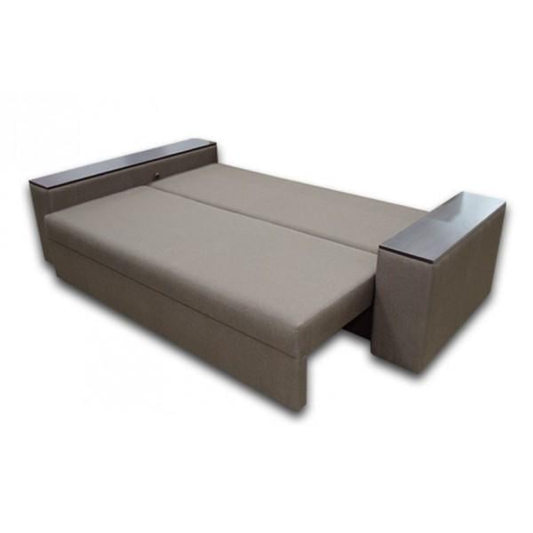 Диван раскладной угловой Lectus Боннель Комфорт ортопедический с пружинным блоком металл/дерево/ДСП/текстиль Коричневый