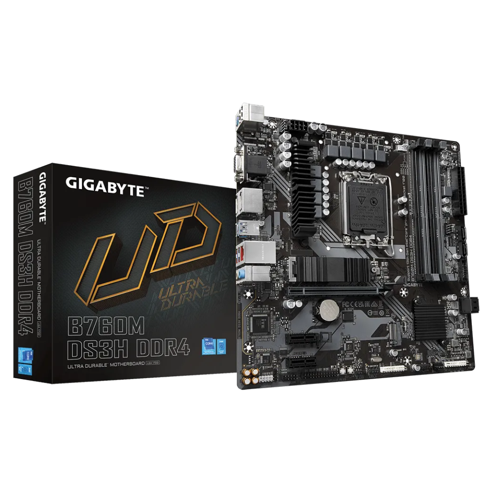 Материнська плата Gigabyte B760M DS3H DDR4 Socket 1700/MicroATX/4хDDR4 DIMM (11401440) - фото 3