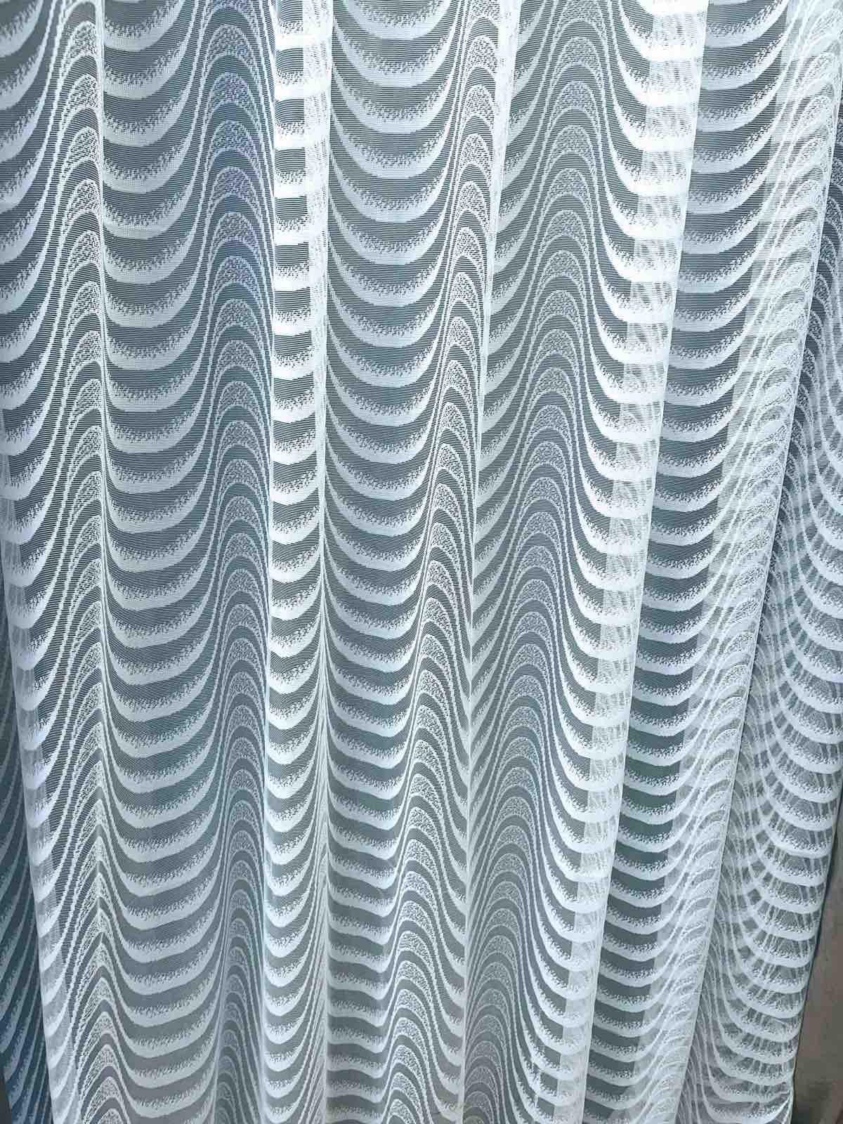 Тюль жаккард 4х2,5 м 1 шт. Белый (3004)