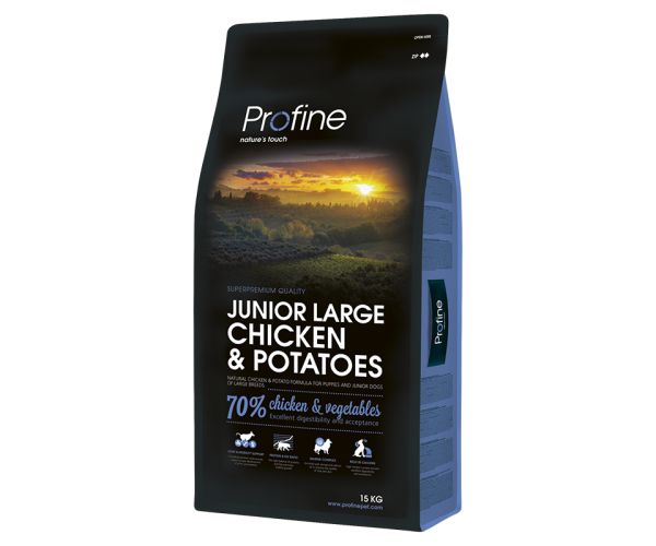 Корм сухой для молодых собак больших пород Profine Junior Large breed Chicken and Potatoes с курицей и картофелем 3 кг