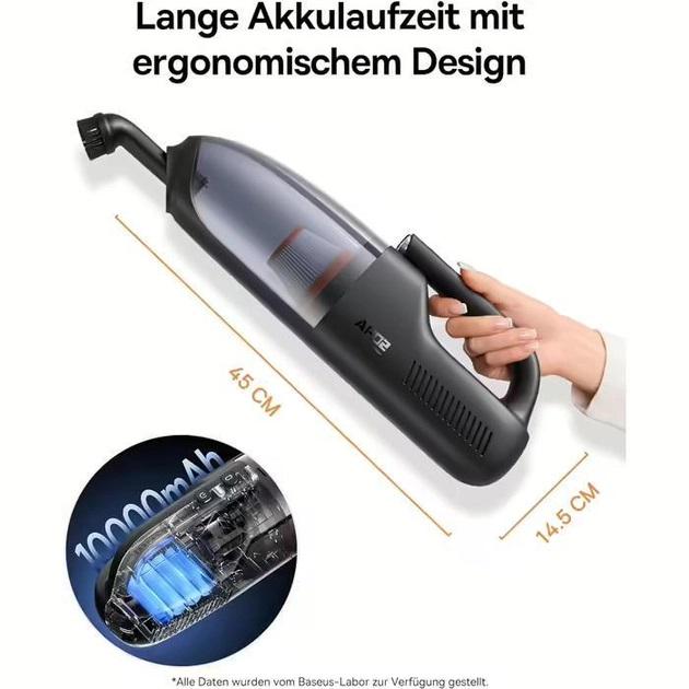 Автомобільний пилосос BASEUS AP02 Handy Vacuum Cleaner Black (18253458) - фото 10