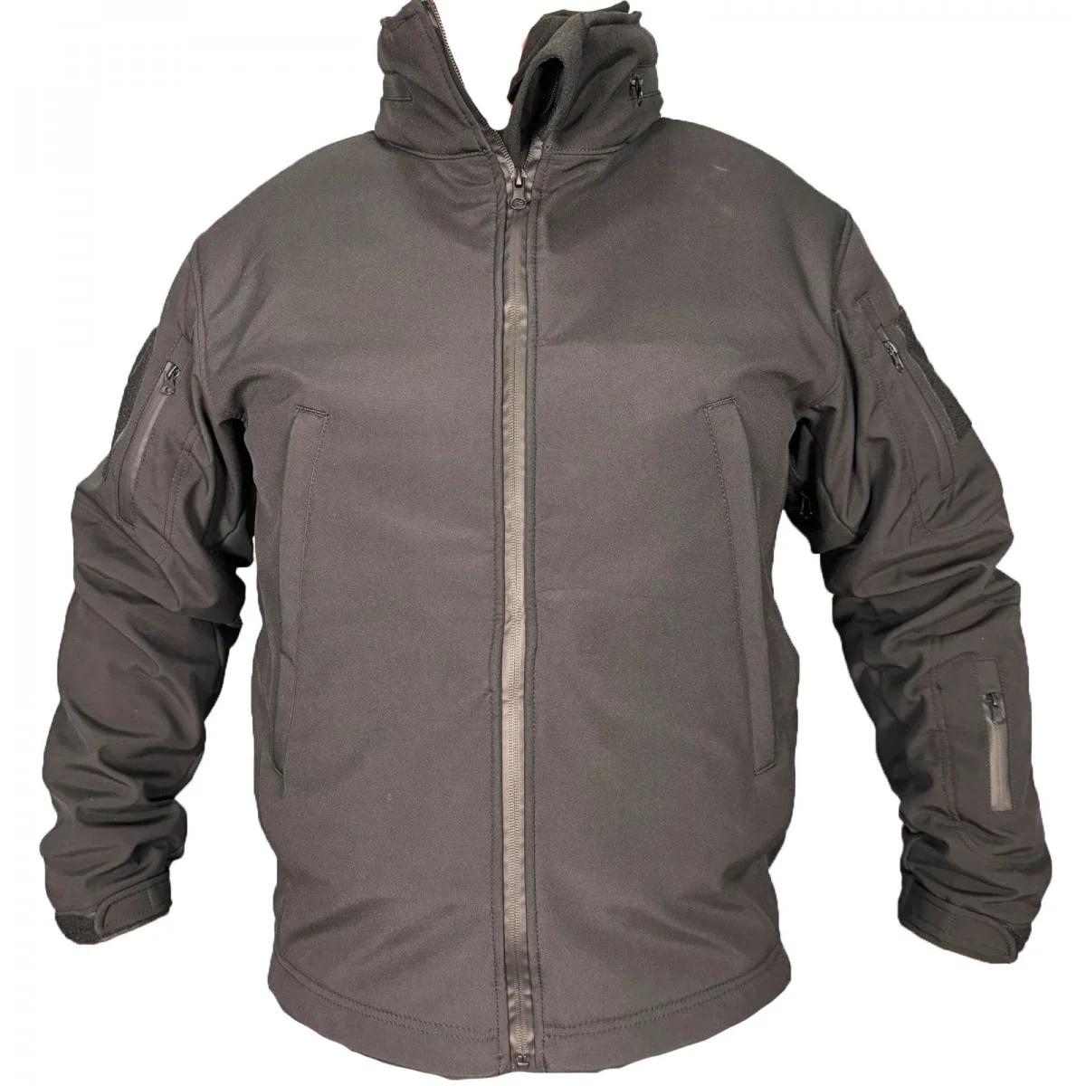 Куртка Pancer Protection Soft Shell із фліс кофтою р. 44 Чорний (357563644)