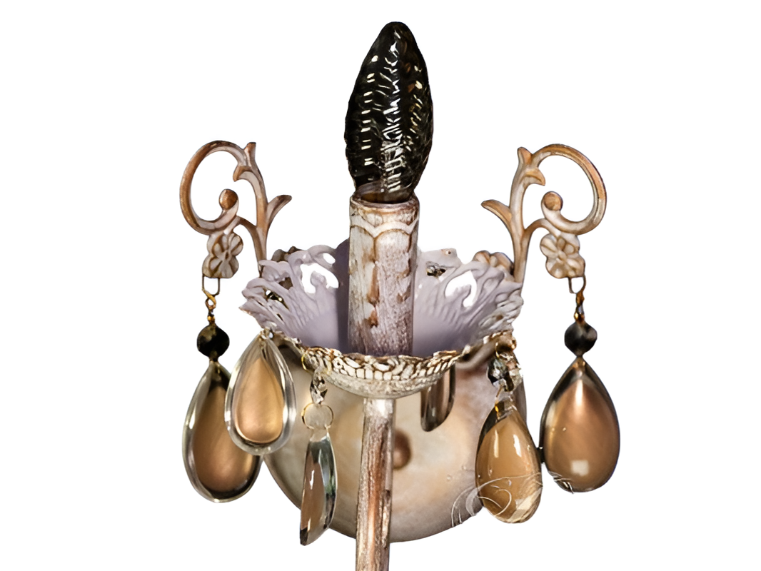 Бра с изящным резным декором Белый/Золотой (4804/1W) - фото 2