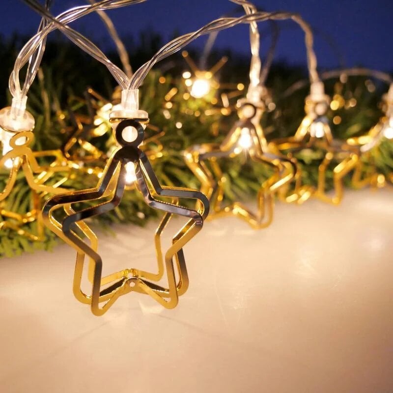 Гирлянда-струна Chomik металл 1,65м 10 LED теплый белый (5900779854109)