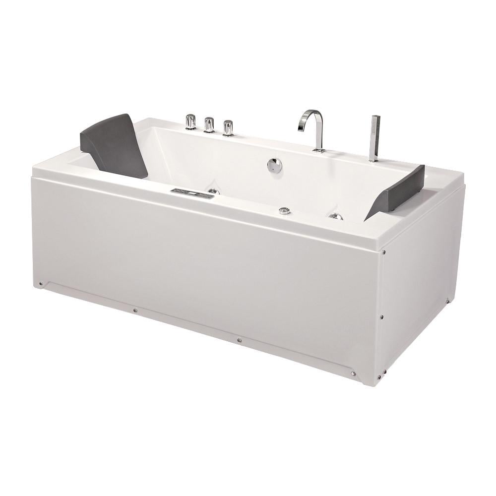 Ванна акриловая Iris с гидромассажем и аэромассажем TLP-658 new 180х90х76 см