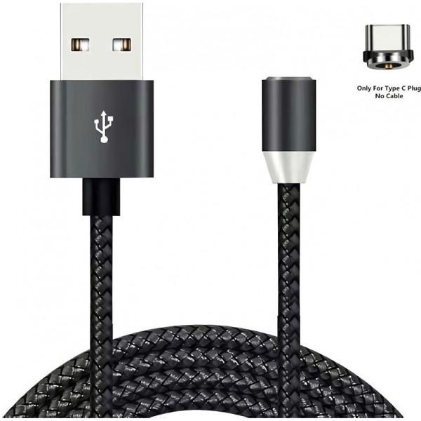 Кабель Xoko Magneto USB Type-C 1,2 м Black (SC-355a MGNT-BK) - фото 1