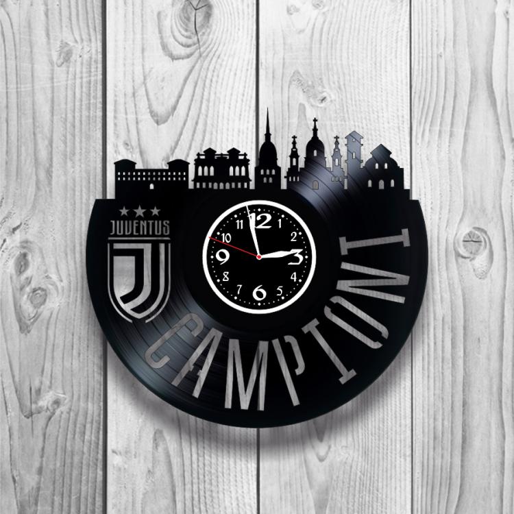 Часы настенные Ювентус 0543 из виниловой пластинки Часы настенные Ювентус 0543 из виниловой пластинки