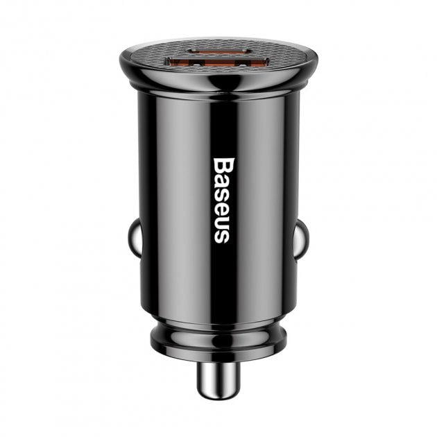 Устройство автомобильное зарядное Baseus Circular Plastic Quick Charge 4.0 Power Delivery 3.0 USB Type-C 5A 30W Black - фото 4