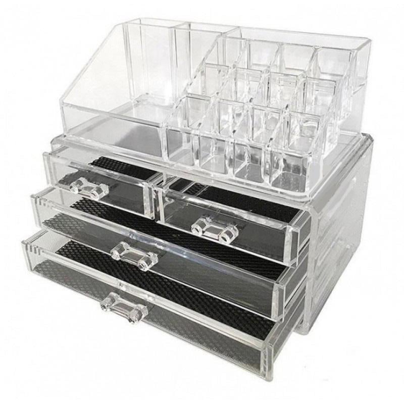 Органайзер для косметики Makeup Organizer Box Прозорий (4087)