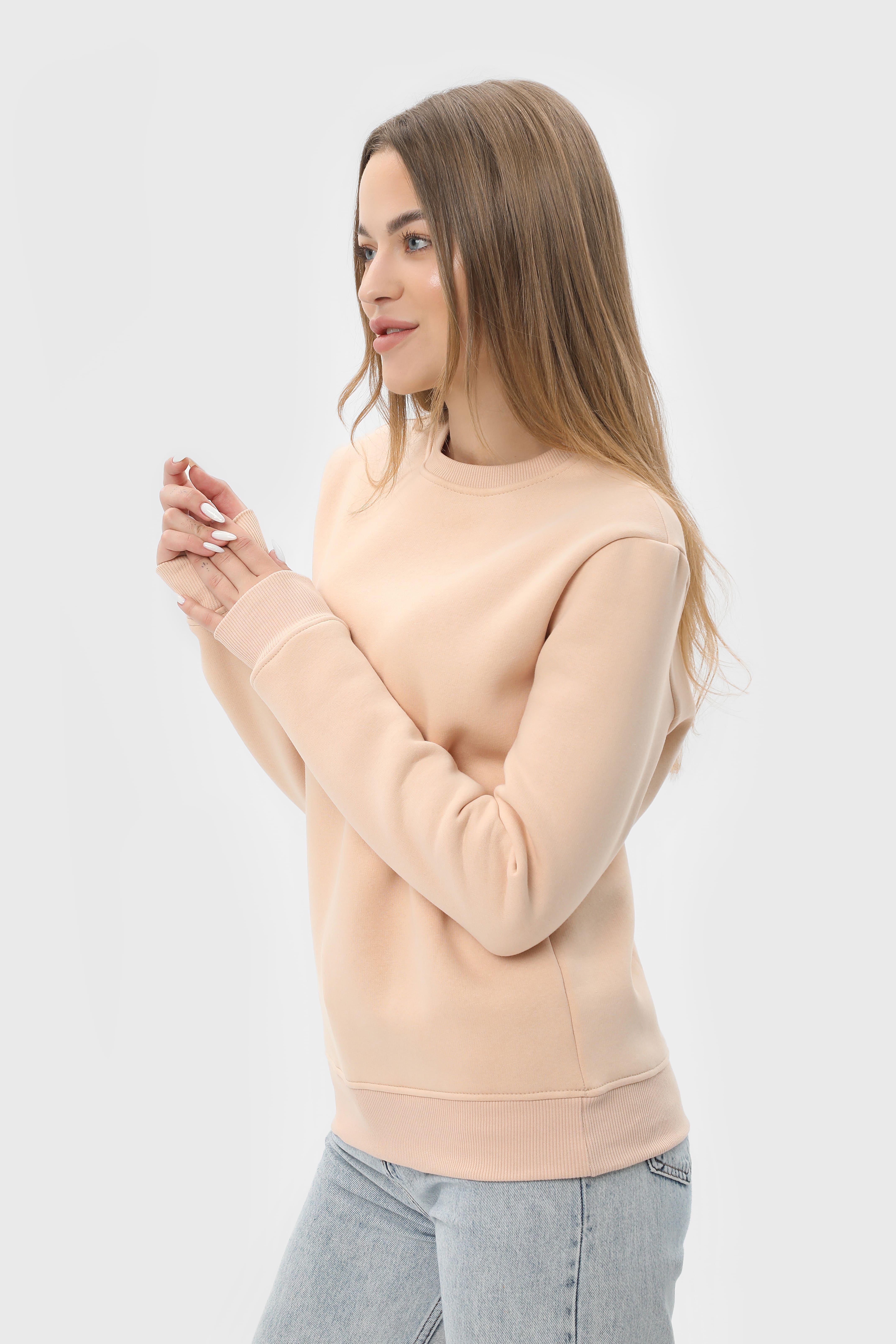 Світшот утеплений RAY BASIC U0301 UNISEX XXL Бежевий - фото 6