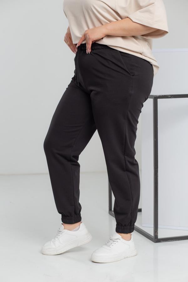 Спортивні штани жіночі AKSAN 6XL Чорний (20.493_black_58(6XL)) - фото 2