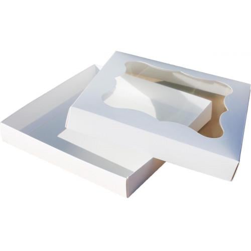 Коробка 200x200x30 мм подарункова Білий (568) - фото 1
