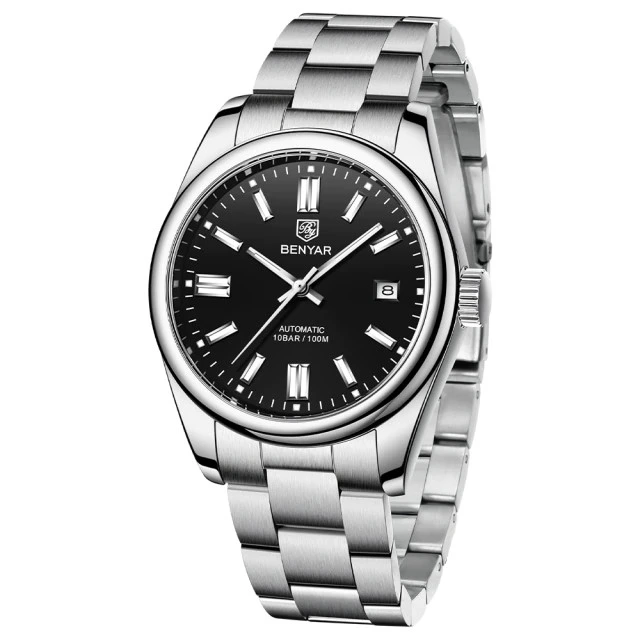 Годинник чоловічий механічний Benyar Automatic 10 BAR (18245)