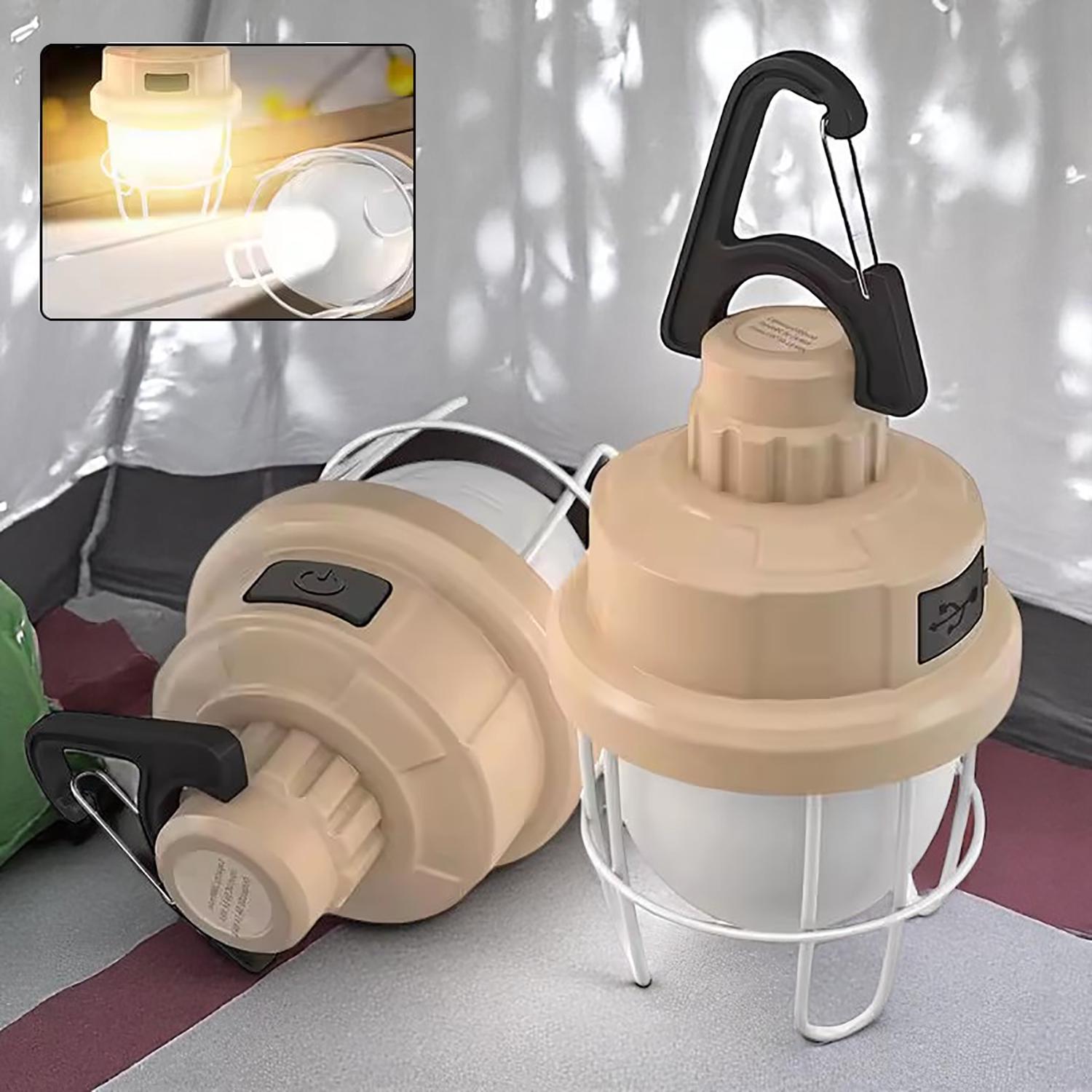 Фонарь с аккумулятором подвесной с usb 3 режима Бежевый - фото 5 Фонарь с аккумулятором подвесной с usb 3 режима Бежевый - фото 5