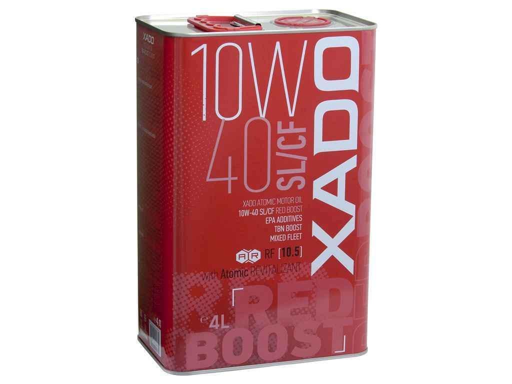 Масло моторне напівсинтетичне SL/CF Red Boost 10W-40 XADO 4 л (1021445)