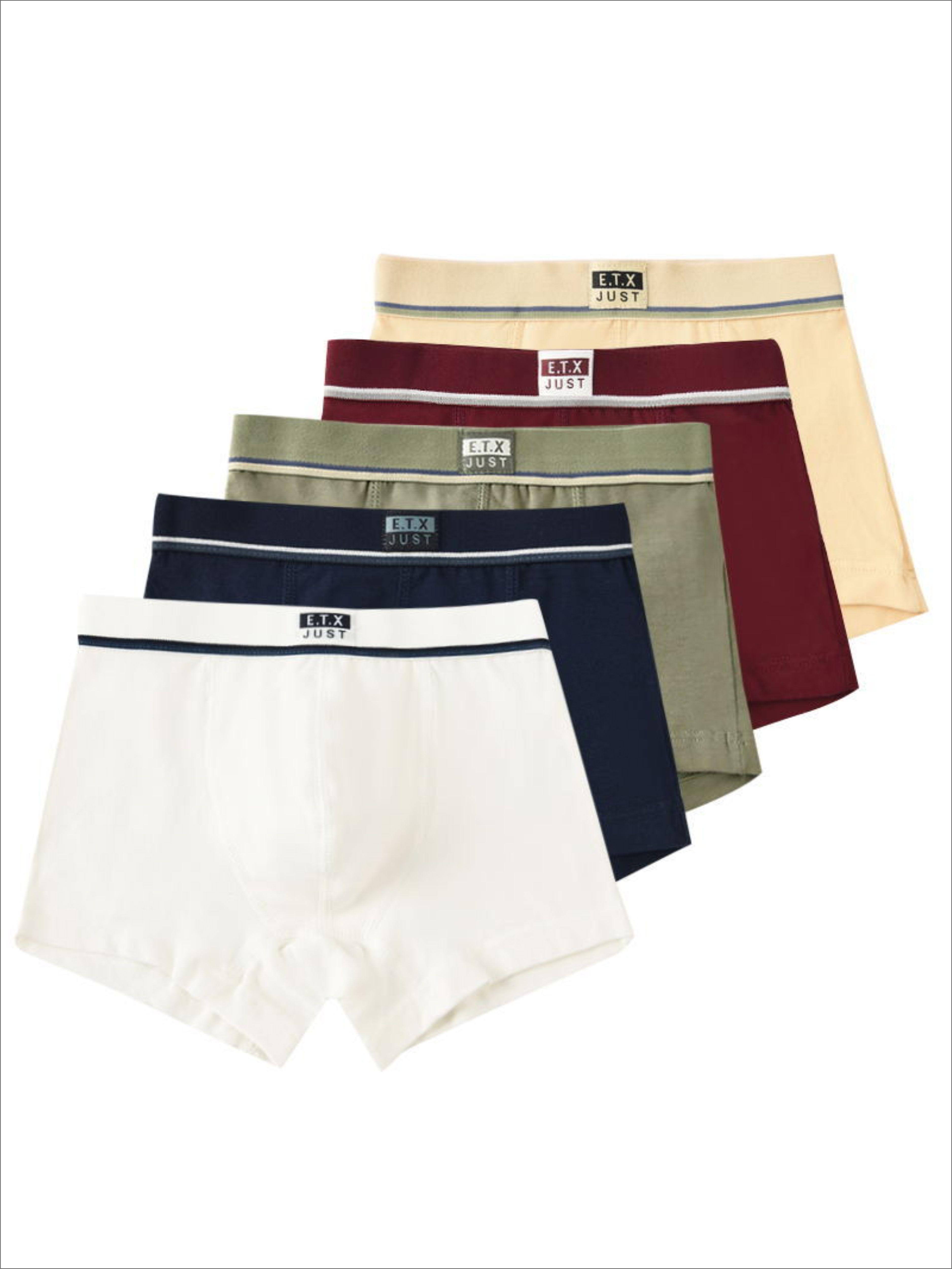 Трусы для мальчика DobraMAMA 10020 боксеры хлопчатобумажные 134-140 см 5 шт. (73801) Трусы для мальчика DobraMAMA 10020 боксеры хлопчатобумажные 134-140 см 5 шт. (73801)