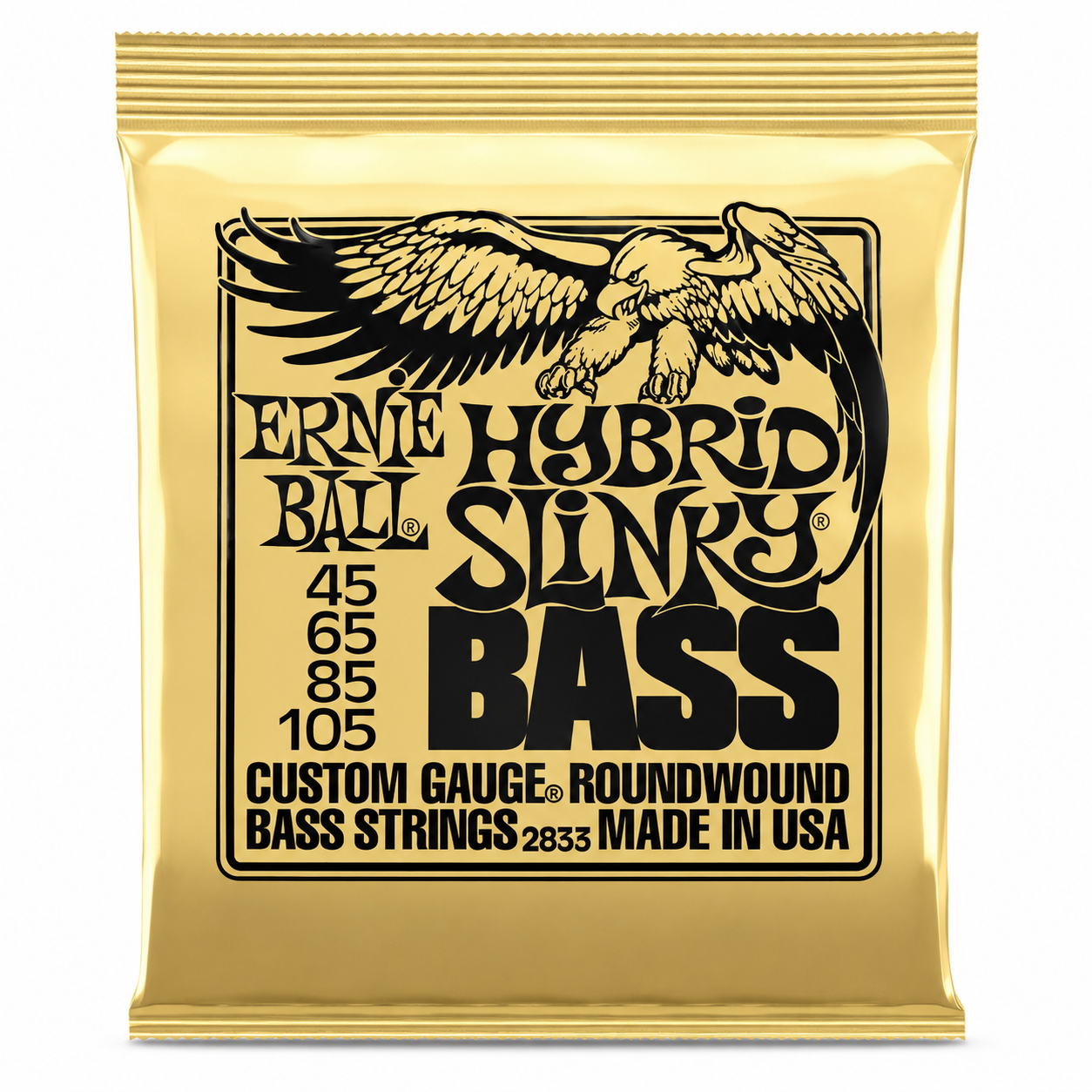 Струны для 4-струнной бас-гитары Ernie Ball 2833 Hybrid Slinky Bass 45-105 (35974400)