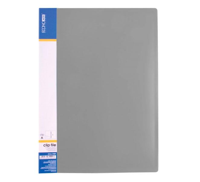 Папка-швидкозшивач Economix A4 Clip A Сірий (E31201-10) Папка-швидкозшивач Economix A4 Clip A Сірий (E31201-10)