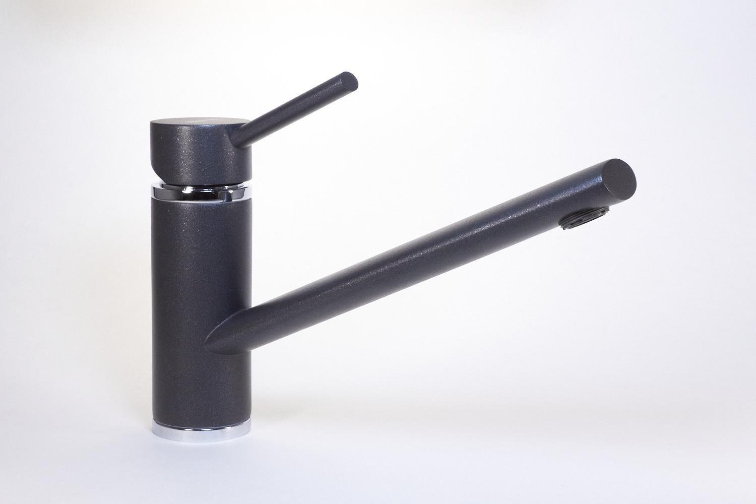 Смеситель кухонный LONGRAN G63102 Черный металик (10 Onyx)