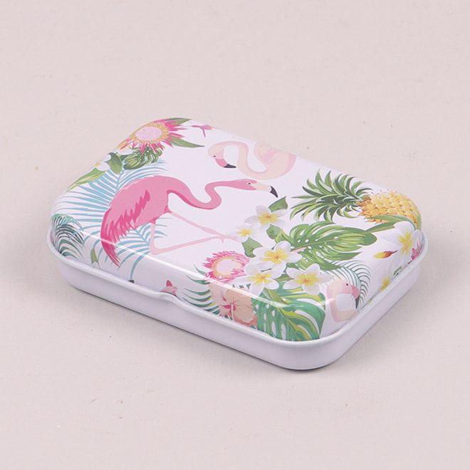 Коробочка металлическая Flora Фламинго для хранения мелочей (25272)