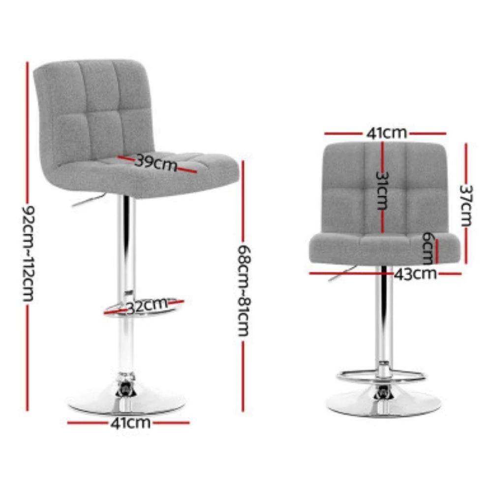 Стул барный хокер Homart 727TS текстиль Серый (9645) - фото 7 Стул барный хокер Homart 727TS текстиль Серый (9645) - фото 7