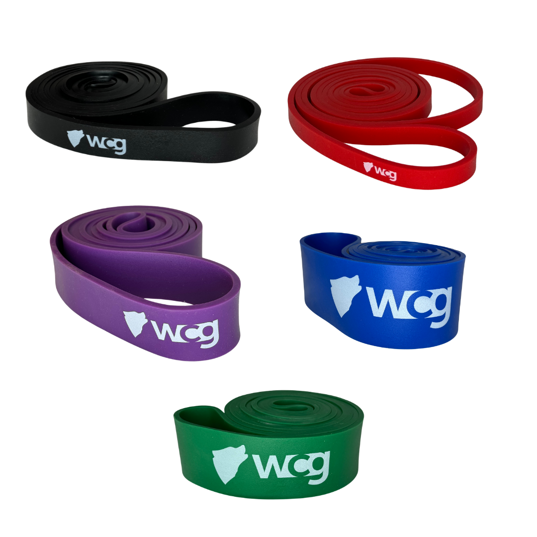 Комплект фитнес-петель WCG Level 1-5 5 шт. 6-90 кг длина окружности 208 см толщина 4,5 мм (W-4030) Комплект фитнес-петель WCG Level 1-5 5 шт. 6-90 кг длина окружности 208 см толщина 4,5 мм (W-4030)