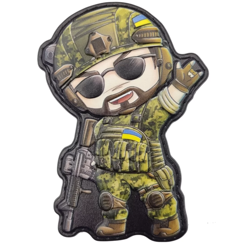 Патч объемный 3D Боевой лук Милитарь-модник (07131168)