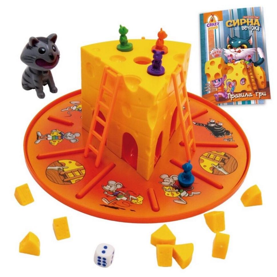 Настільна гра Vladi Toys Сирна вечірка VT8055-38 гігантський сир на круглій основі (RLT49986) - фото 2 Настільна гра Vladi Toys Сирна вечірка VT8055-38 гігантський сир на круглій основі (RLT49986) - фото 2