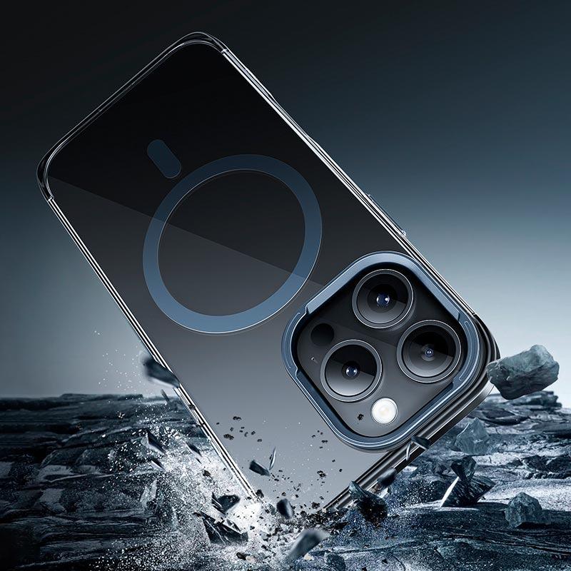 Чехол HOCO для iPhone 16 Pro (Vip Magnetic Protective Case AS11, прозрачный с черным) - фото 4 Чехол HOCO для iPhone 16 Pro (Vip Magnetic Protective Case AS11, прозрачный с черным) - фото 4