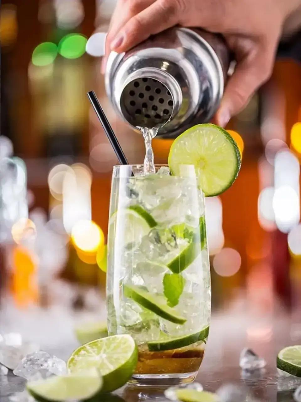 Шейкер барний для коктейлів металевий із сіткою 550 мл - фото 2 Шейкер барний для коктейлів металевий із сіткою 550 мл - фото 2