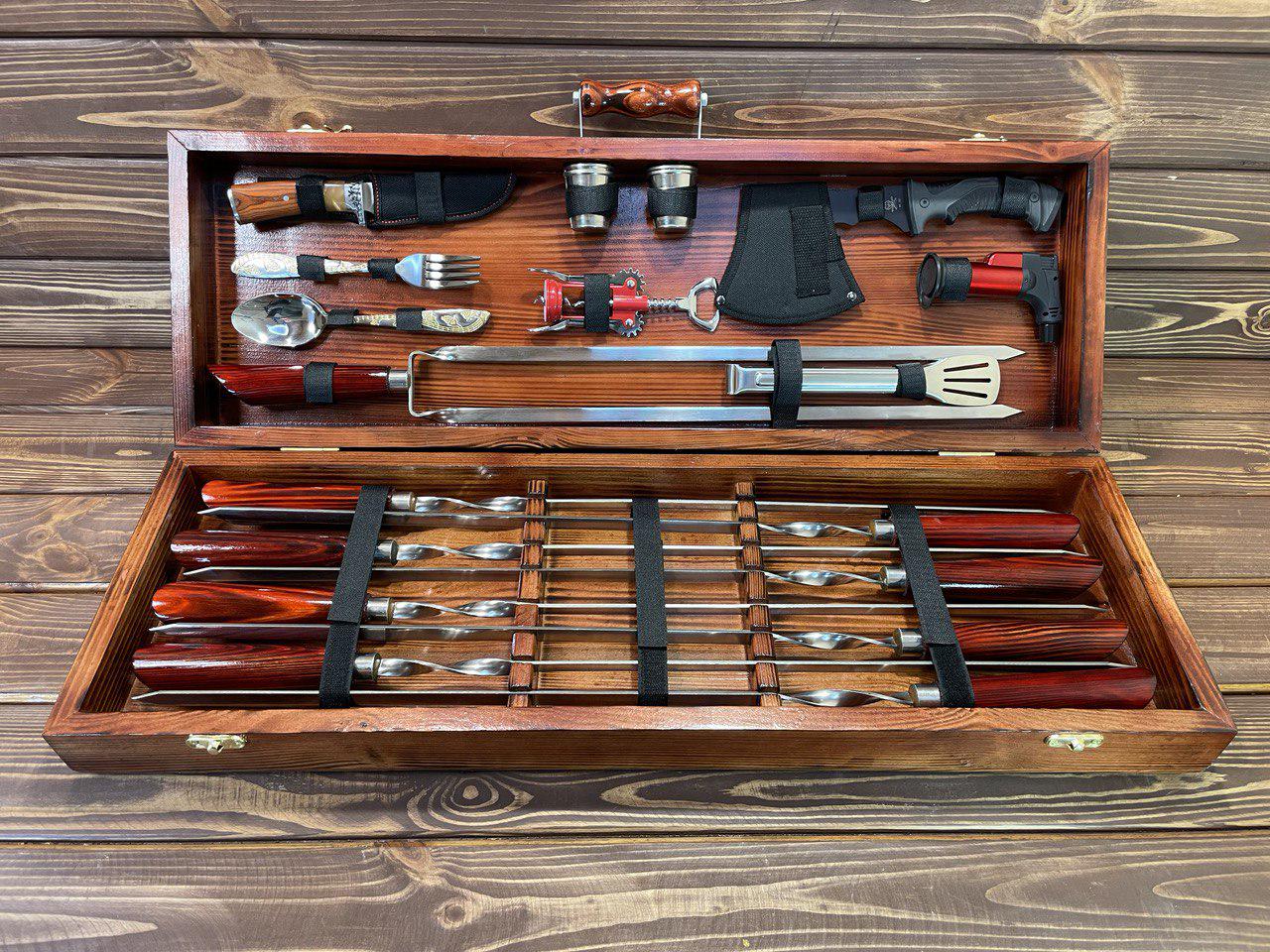 Набор шампуров Grill Red 2 в кейсе (10612419)