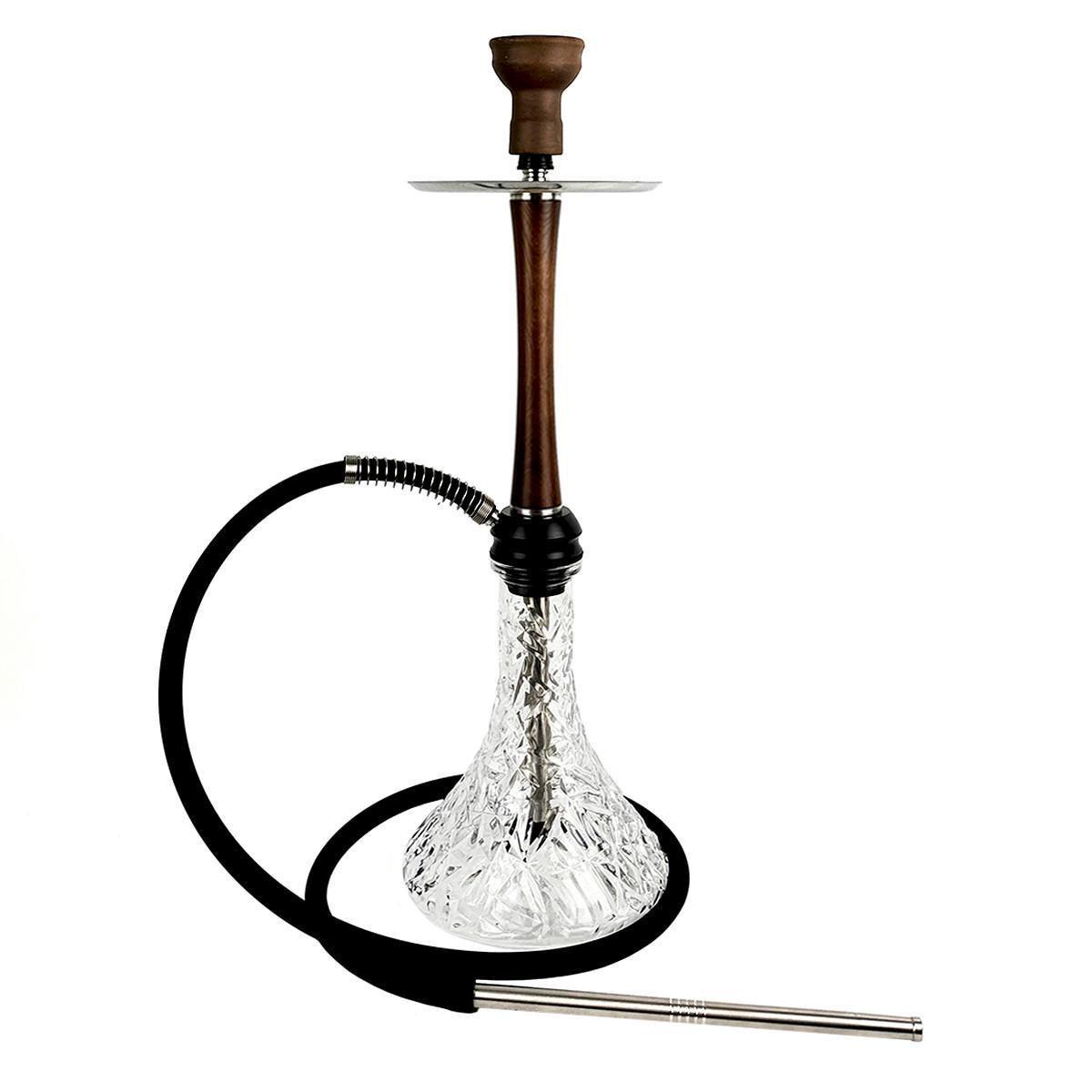 Кальян AROMA Hookah X Ray Wood Brown Craft Crystal Clear
