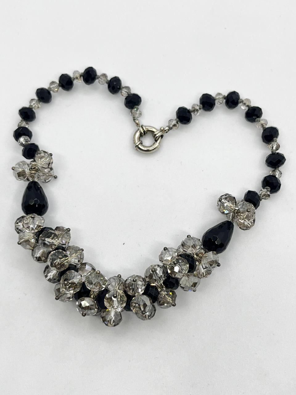 Бусы агат и хрусталь 40 см Разноцветный (10294)